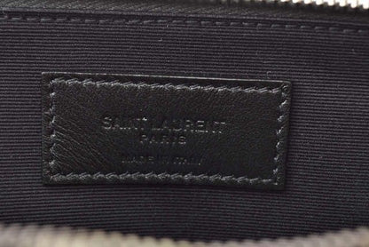 Saint Laurent Paris Flap Pouch Clutch Bag Saint Laurent Zip GM Storm Grey