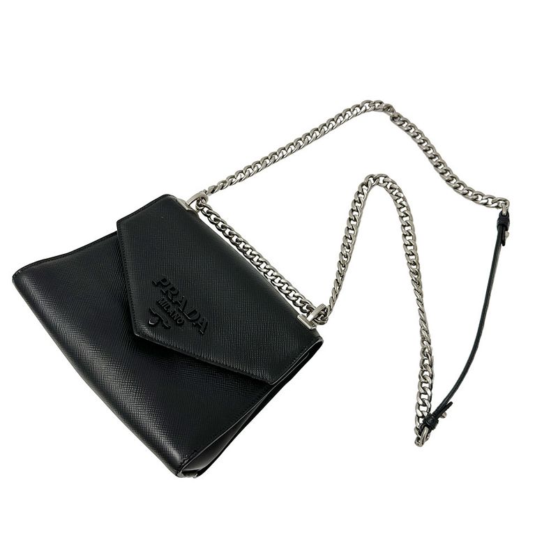 Prada Bag Women's Brand Shoulder Bag Leather Chain Shoulder Black Mini Bag