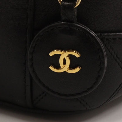 Chanel Vanity Bicolore Handbag Lambskin Black Ladies Pouch