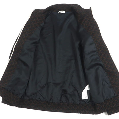 Celine 23SS 2y74a366 Monogram Triomphe Charm Logo Embroidery Zip-up Tracksuit