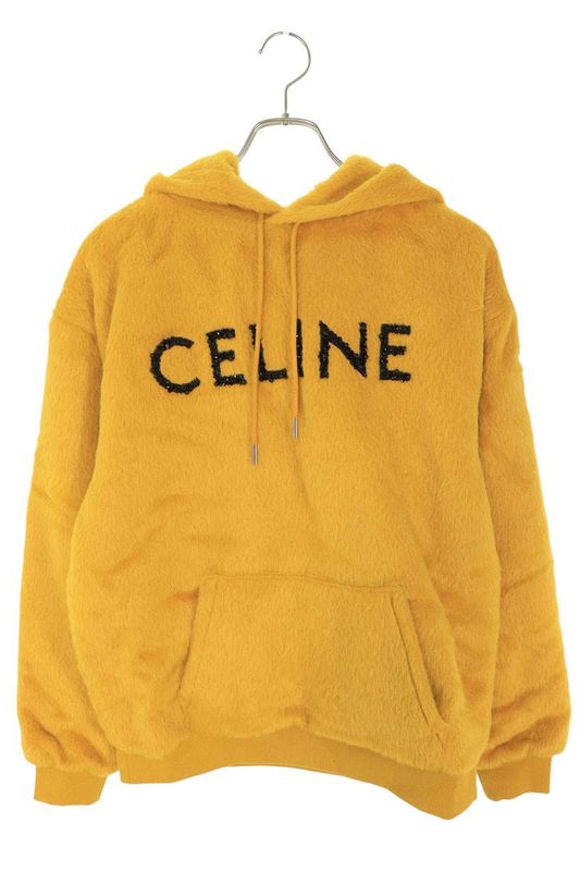 Celine 2y964925r Fuzzy Wool Pullover Hoodie Men's M