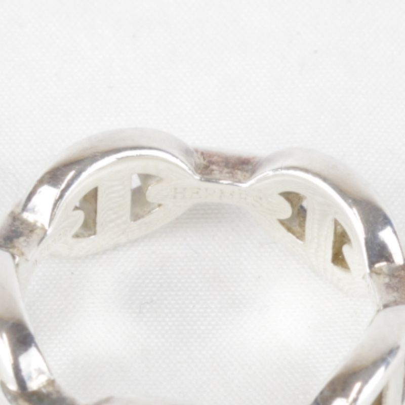 Hermes Chaine D'ancre Ancienne PM #56 Ring Silver 925 Ladies