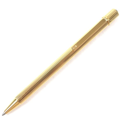 Cartier Must De Cartier Ballpoint Pen With Stripes Engraved Logo Twist Closure