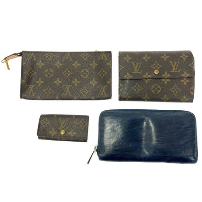 Louis Vuitton Monogram PVC Set of 4 Wallets Brown 395757 Long Wallet