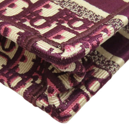 Christian DIOR Book Tote Mini Handbag Canvas Women