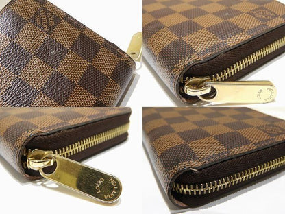 Louis Vuitton Zippy Wallet Long Wallet N60046 Damier Rose Ballerine Ladies Pink