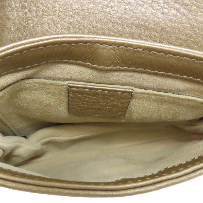 Gucci 251821 Chain Shoulder Bag Leather Women