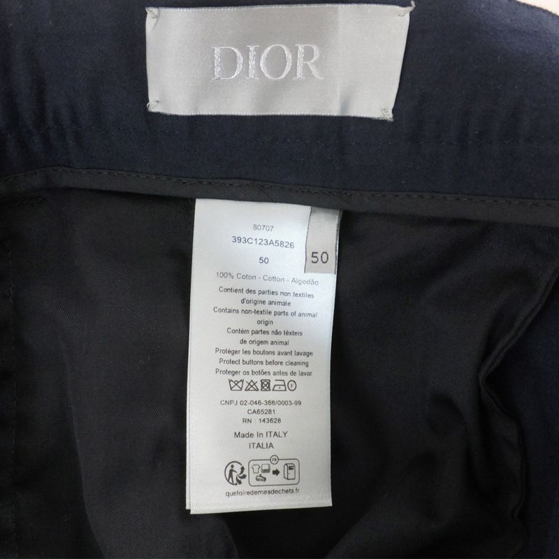 Christian Dior Tears Pants Size 50 Navy - 393c123a5826 Cotton