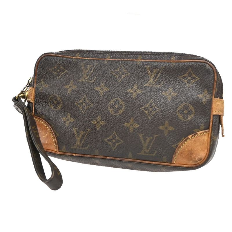 Louis Vuitton Marly Dragonne PM Clutch Bag Monogram Leather M51827 04ka980