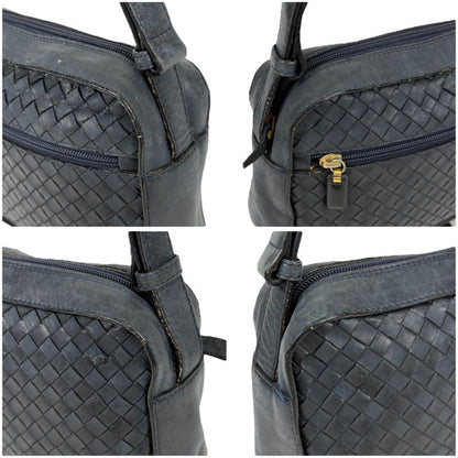 Bottega Veneta One Shoulder Bag Intrecciatoleather Navy Dark Blue 2WAY Hobo Soho