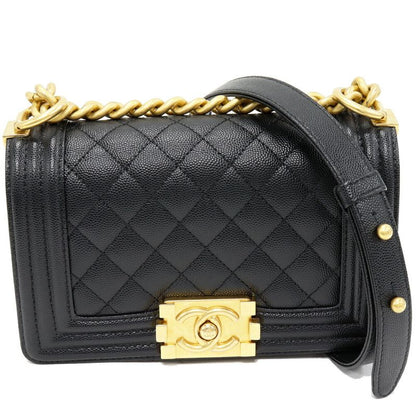 Chanel Shoulder Bag Handbag Boy Chanel Small Chain Shoulder Bag Caviar Skin
