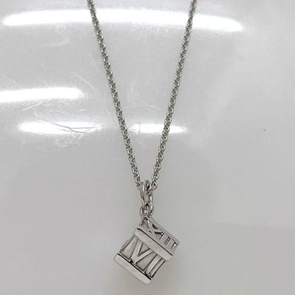 Tiffany & Co Necklace Cube Silver Atlas Polished Excellent Condition