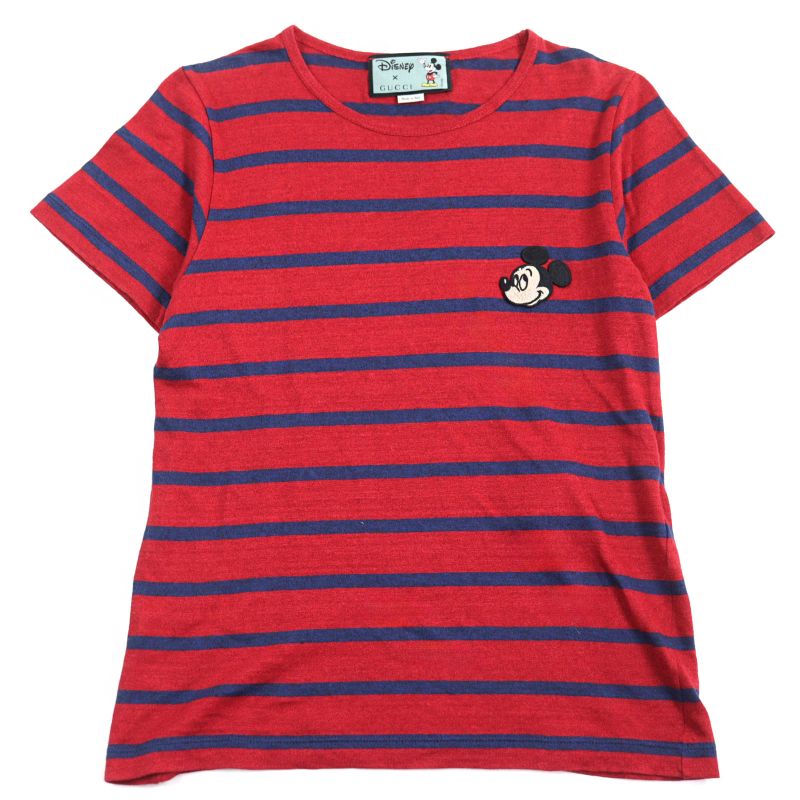 Gucci X Disney Gucci X Disney 598971 70% Linen With Mickey Patch Logo Tag Crew
