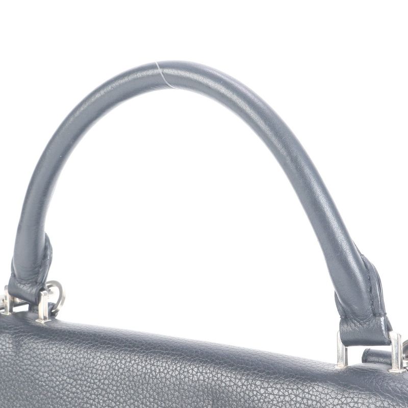 Celine Trapeze Small Leather 2WAY Shoulder Bag Shoulder Tote Hand Black Women's