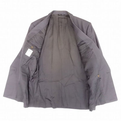 Celine French Double Suit Setup Peaked Lapel Tailored Pants Size 52 XL Gray