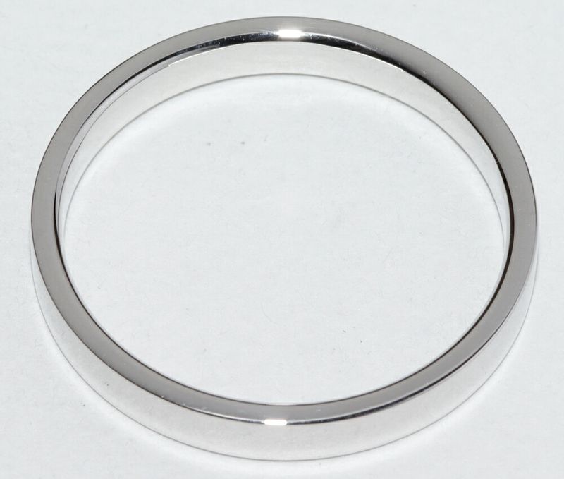Tiffany & Co Ring Pt950 Flat Band Ring Width 3mm (012in)