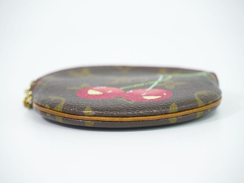 Authentic Louis Vuitton LV Porte Moneron Monogram Cherry Takashi Murakami Coin