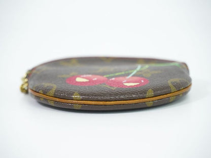 Authentic Louis Vuitton LV Porte Moneron Monogram Cherry Takashi Murakami Coin