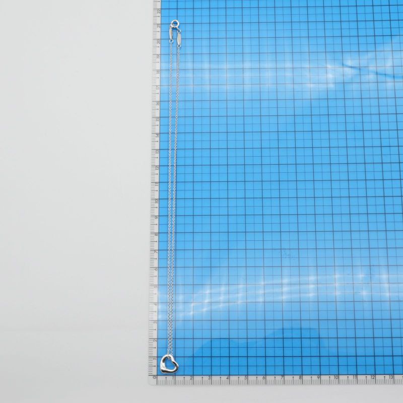 11mm (0.43in) Tiffany & Co Open Heart Silver Necklace 25-445