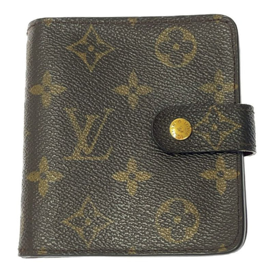 Louis Vuitton M61667 Monogram PVC Compact Zip Bifold Wallet Brown 329959