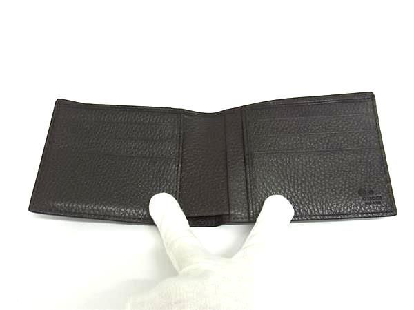 Gucci 333042 Leather Bifold Wallet With Card Case Wallet Billfold
