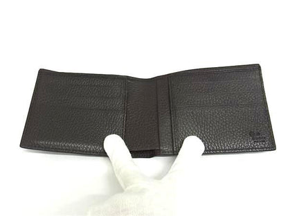 Gucci 333042 Leather Bifold Wallet With Card Case Wallet Billfold
