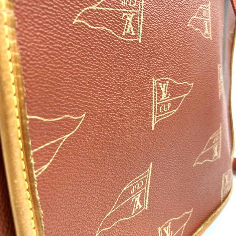 Louis Vuitton M80028 Vuitton Cup Calvi Shoulder Bag PVC Leather Orange Pvc/leath