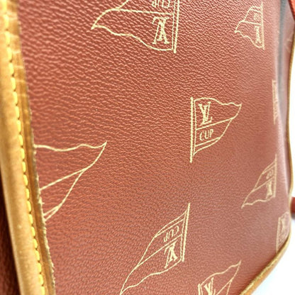 Louis Vuitton M80028 Vuitton Cup Calvi Shoulder Bag PVC Leather Orange Pvc/leath