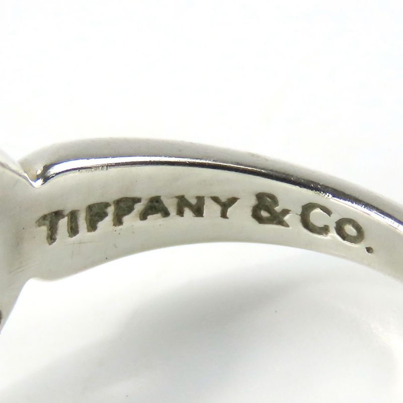 Tiffany & Co Ring ・ Ring Heart Ribbon Silver 925 18K Yellow Gold Approx 3.2g