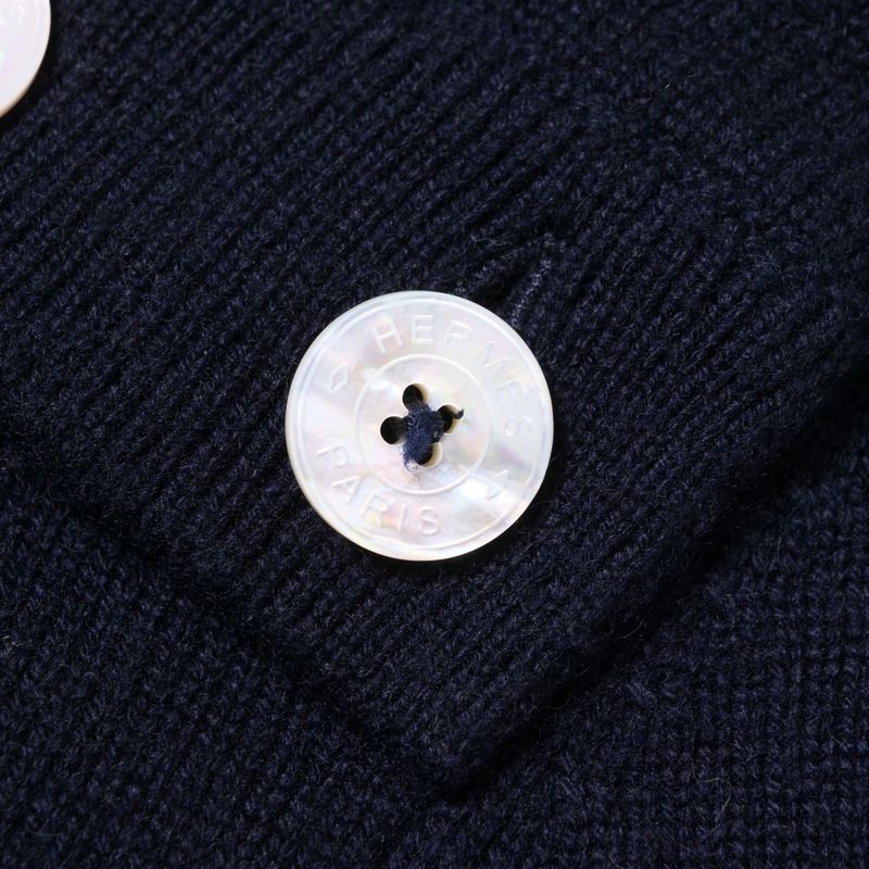 Hermes Knitwear Size 34 Total Cashmere Long Sleeve Knitted Sweater Serie