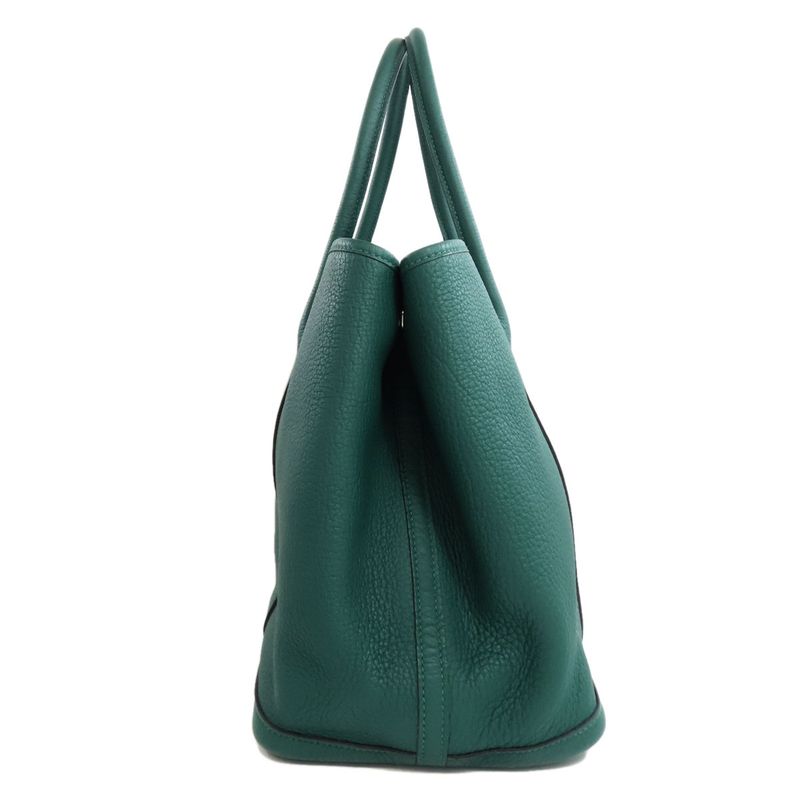 Hermes Garden Party PM Macarite Silver Hardware Tote Bag Negonda Women