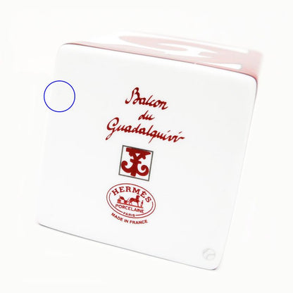 Hermes Small Box Gadalquivir White Red Pottery Accessories Others