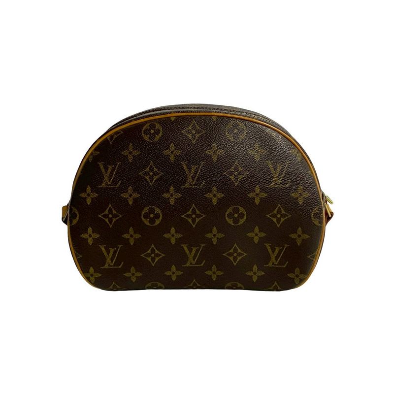 Louis Vuitton Blois Monogram Leather Mini Shoulder Bag Pochette Sacoche Brown