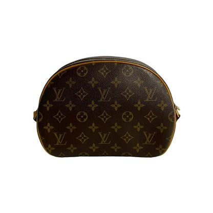 Louis Vuitton Blois Monogram Leather Mini Shoulder Bag Pochette Sacoche Brown