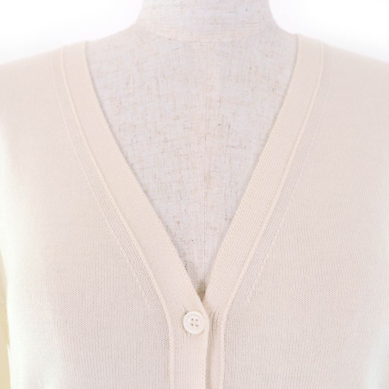 LOEWE S359y16k24 100% Cashmere Long Sleeve Knit Cardigan With Logo Hardware