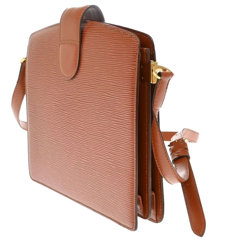 Louis Vuitton Capuchin Shoulder Bag Epi Kenya Brown 65ka782