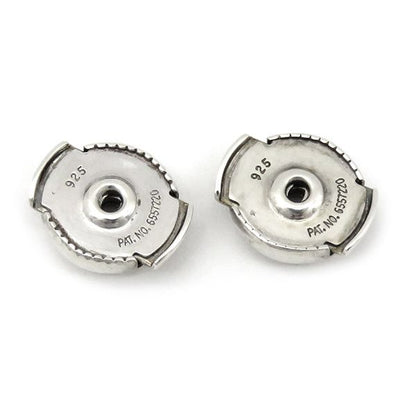 Hermes Earrings Ex Libris Hoop Silver 925 18k Pink Gold Silver X Pink Gold