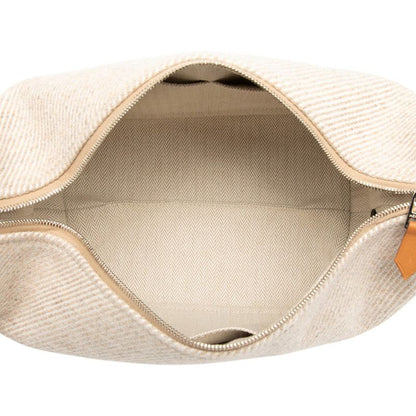 Hermes Brid A Black Au Carré PM Segur Silver Hardware Cotton Women Hermes