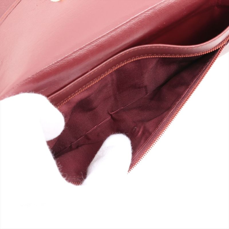 Cartier Must Line Leather Long Wallet Bordeaux Made In Spain