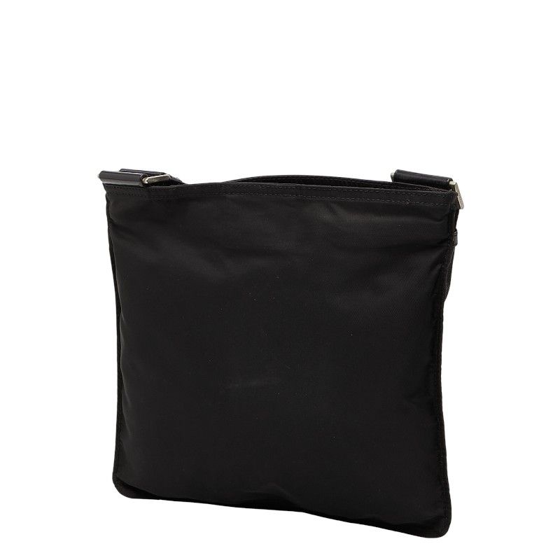 Prada Triangle Logo Plate Black Nylon Women's Prada