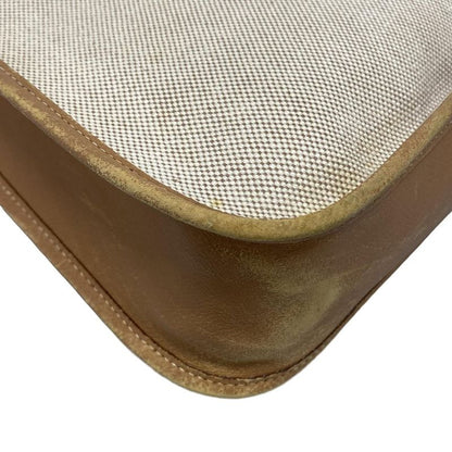 Hermes Shoulder Bag Vespa PM Beige And Brown Gold Hardware Leather