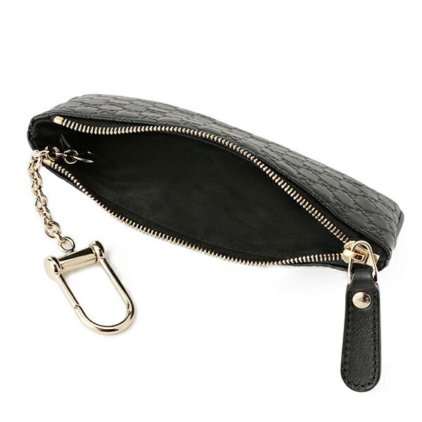 Gucci Coin Case Micro Guccissima Black