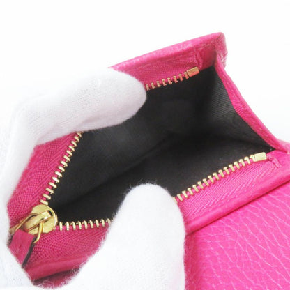 Gucci 456126 GG Marmont Leather Mini Wallet/bifold Wallet Shocking Pink Gold