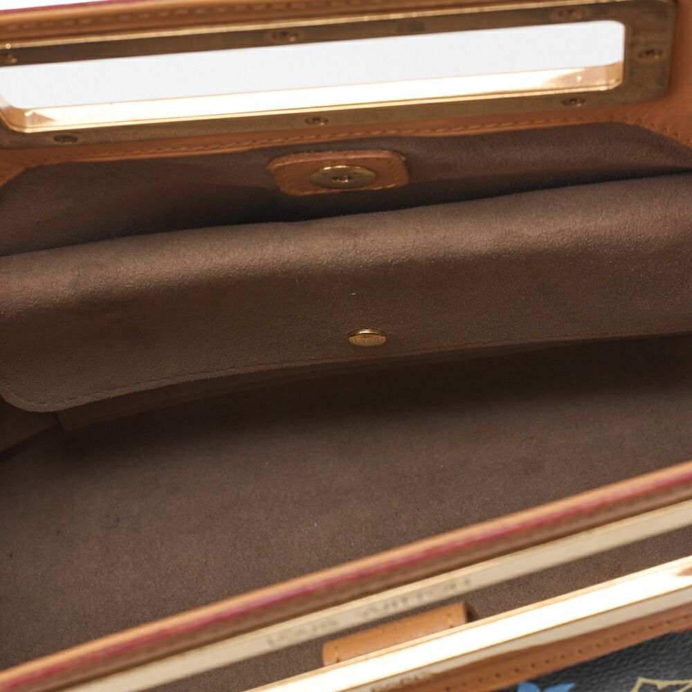 Louis Vuitton Monogram Multicolor Judy MM 2WAY Handbag Noir Black M40255 (gold