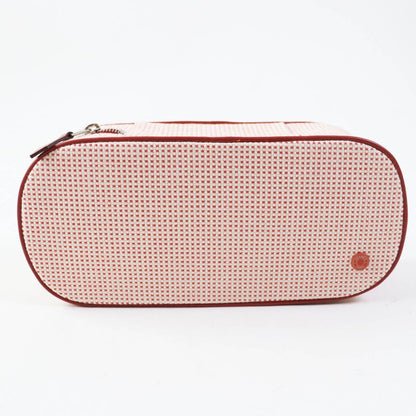 Hermes Escal Cognac Silver Hardware Cosmetic Pouch With Box Made In France