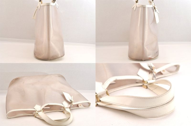 Louis Vuitton Epi Plage Lagoon Bay Tote Bag Clear White M92151 LV 3000n