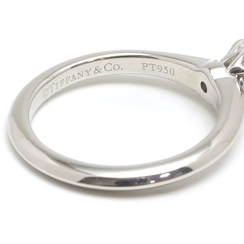 Tiffany & Co Set Diamond Ring Approx 9 Pt950 D0.35ct