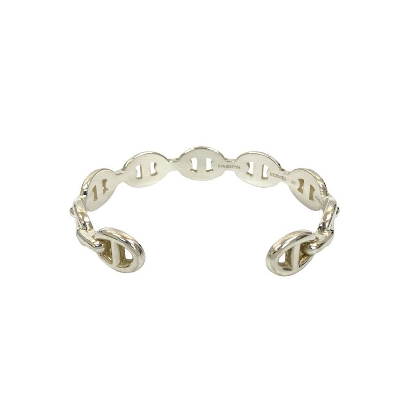 Hermes Chaine D'ancre Bangle Silver 925 Bracelet Accessory 34216