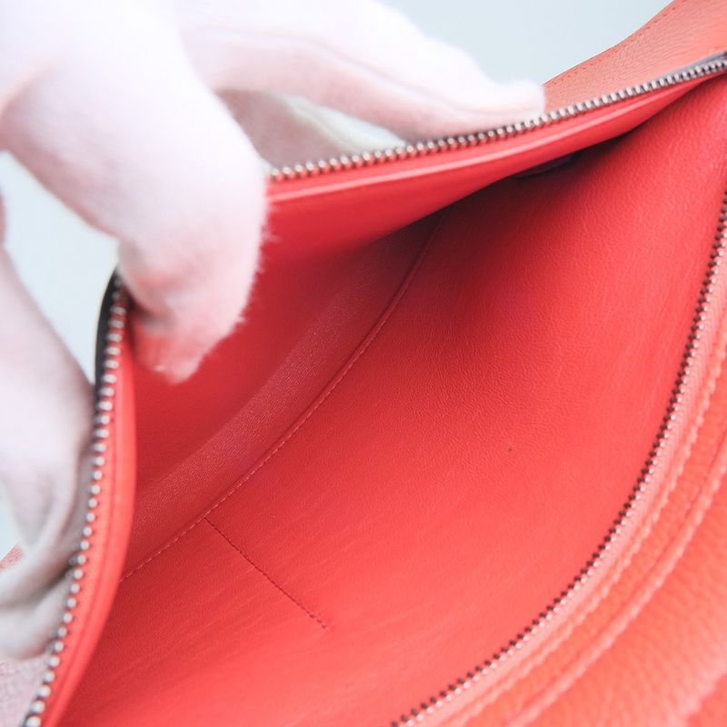 Celine Trapeze 2-way Bag 169543 Calf And Suede Red Ladies Handbag