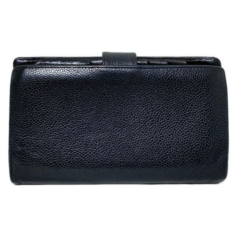 Chanel Bifold Wallet - Black Gold Hardware